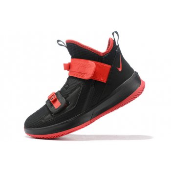 2019 Nike LeBron Soldier 13 Black Red Shoes